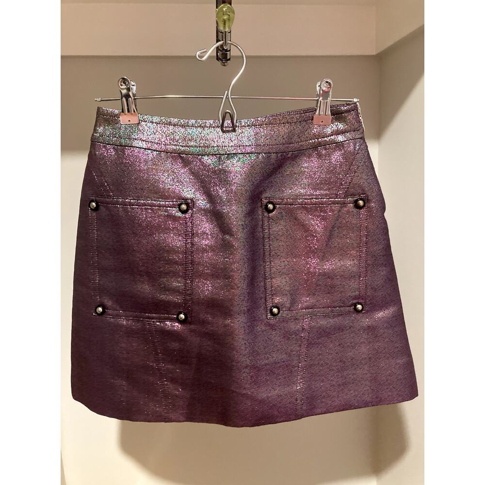 Opening Ceremony Metallic Purple Skirt sz 0